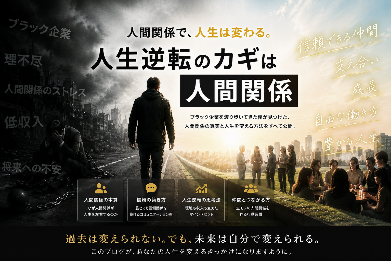 ブラック企業を渡り歩いてきた人生逆転者の人間関係ブログ